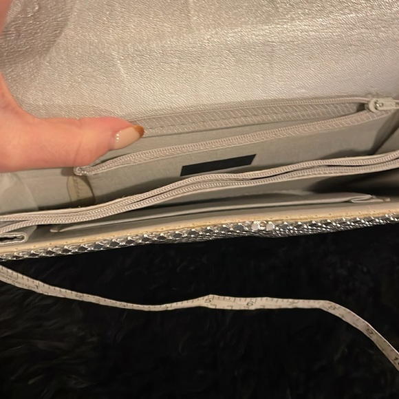 Silver mesh sequin evening bag - Picture 5 of 9
